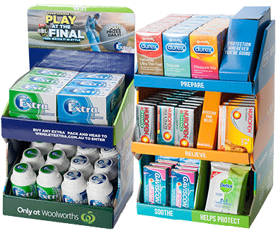 display units co-packing services